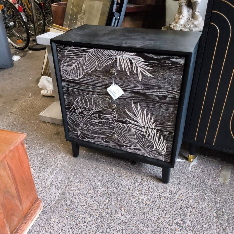 COMMODE 3 TIROIRS BICOLORE